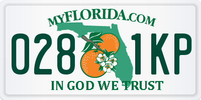 FL license plate 0281KP