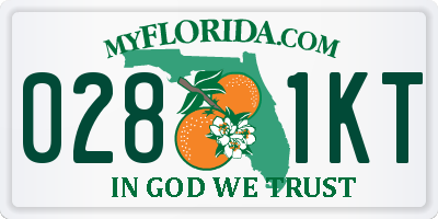 FL license plate 0281KT