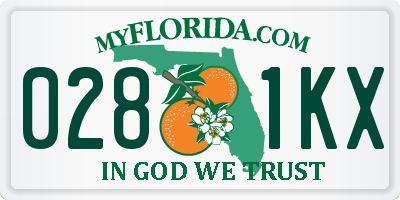 FL license plate 0281KX