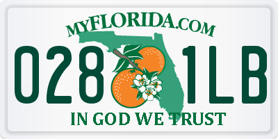 FL license plate 0281LB