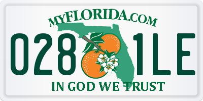 FL license plate 0281LE