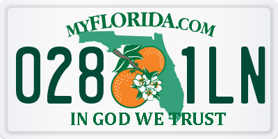 FL license plate 0281LN