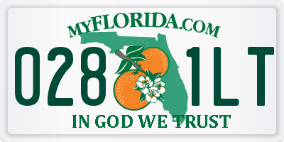 FL license plate 0281LT
