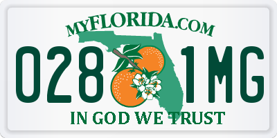 FL license plate 0281MG