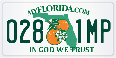 FL license plate 0281MP