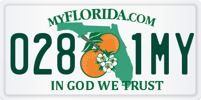 FL license plate 0281MY