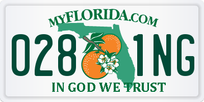 FL license plate 0281NG