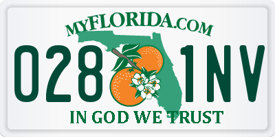 FL license plate 0281NV