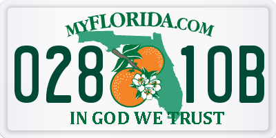 FL license plate 0281OB