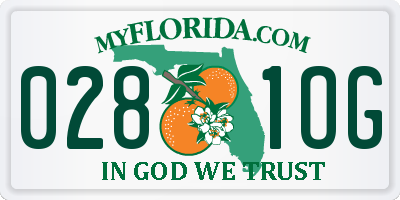 FL license plate 0281OG