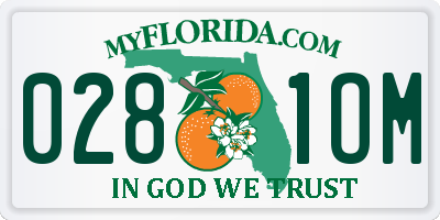 FL license plate 0281OM