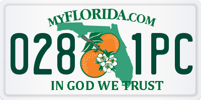 FL license plate 0281PC