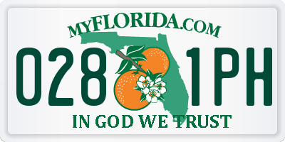 FL license plate 0281PH