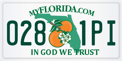 FL license plate 0281PI