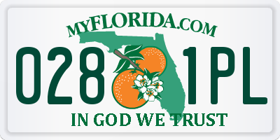 FL license plate 0281PL