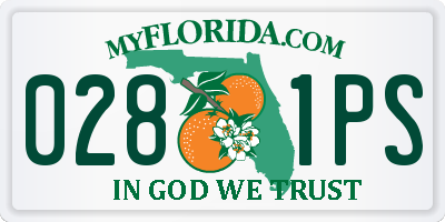 FL license plate 0281PS