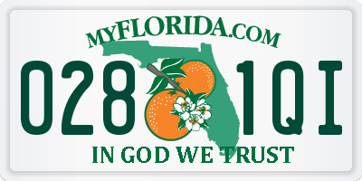 FL license plate 0281QI