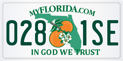 FL license plate 0281SE