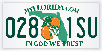 FL license plate 0281SU