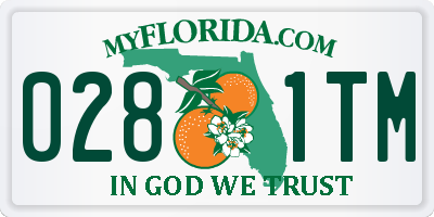 FL license plate 0281TM