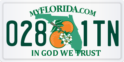 FL license plate 0281TN