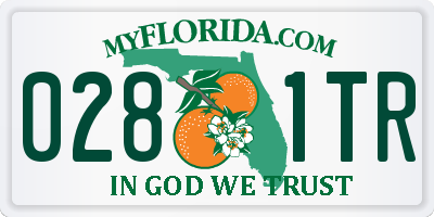 FL license plate 0281TR