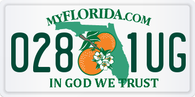 FL license plate 0281UG