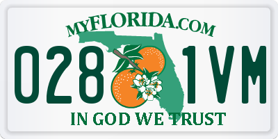 FL license plate 0281VM