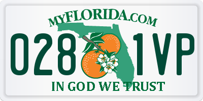 FL license plate 0281VP