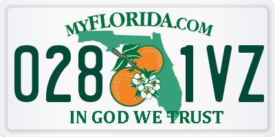 FL license plate 0281VZ