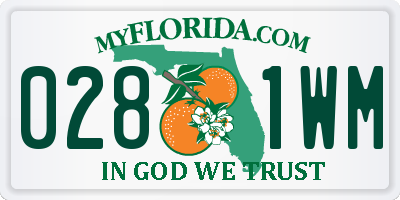 FL license plate 0281WM