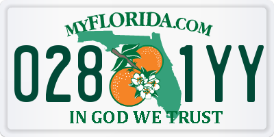 FL license plate 0281YY
