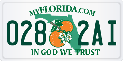 FL license plate 0282AI