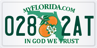 FL license plate 0282AT