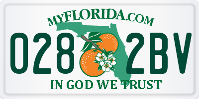 FL license plate 0282BV