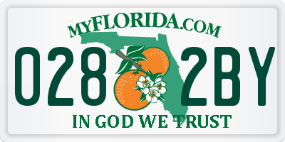 FL license plate 0282BY