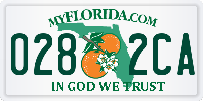 FL license plate 0282CA