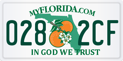 FL license plate 0282CF