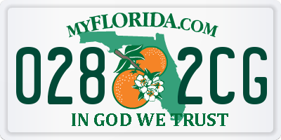 FL license plate 0282CG