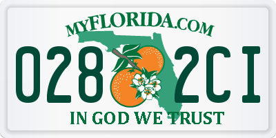 FL license plate 0282CI