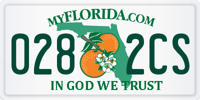 FL license plate 0282CS