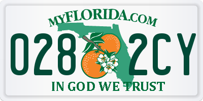 FL license plate 0282CY