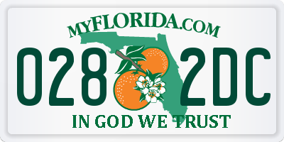 FL license plate 0282DC