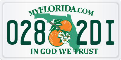 FL license plate 0282DI
