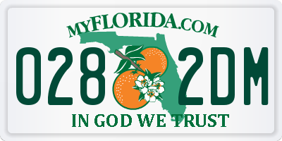 FL license plate 0282DM