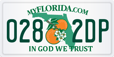 FL license plate 0282DP