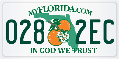 FL license plate 0282EC