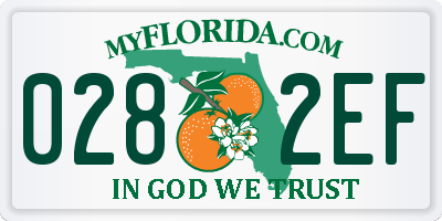 FL license plate 0282EF