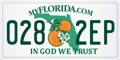 FL license plate 0282EP