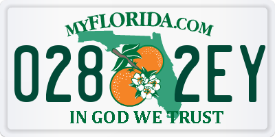 FL license plate 0282EY